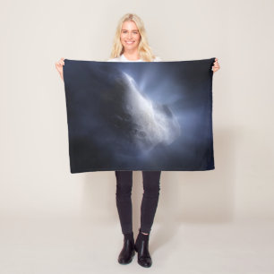 Illustrative Nah-up der Comet Tempel. Fleecedecke