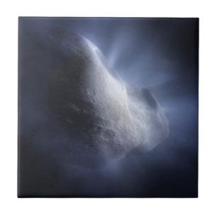 Illustrative Nah-up der Comet Tempel. Fliese