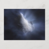 Illustrative Nah-up der Comet Tempel.