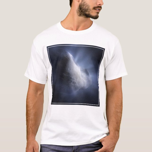 Illustrative Nah-up der Comet Tempel. T-Shirt (Vorderseite)