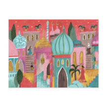 Illustrative orientalische Stadt religiöses Weihna