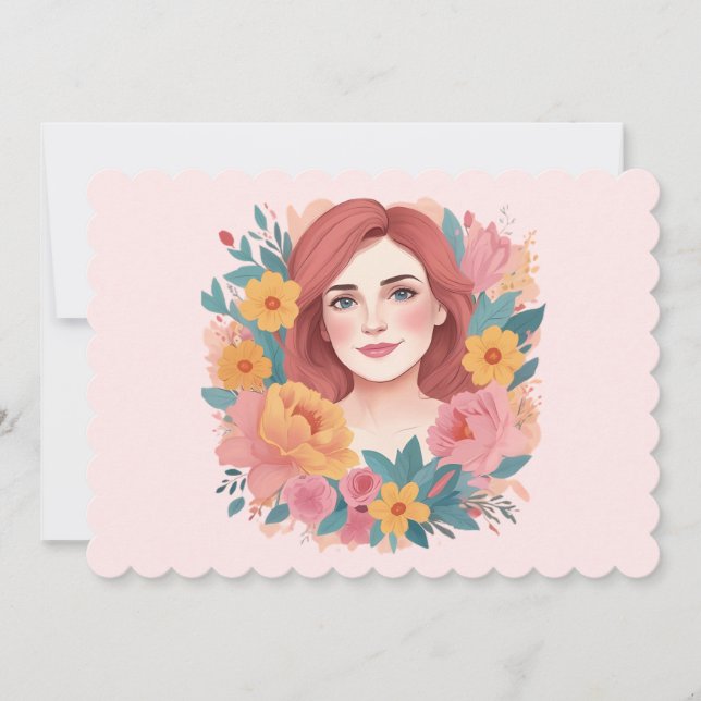 Illustrator für den Muttertag Feiertagskarte (Vorderseite)