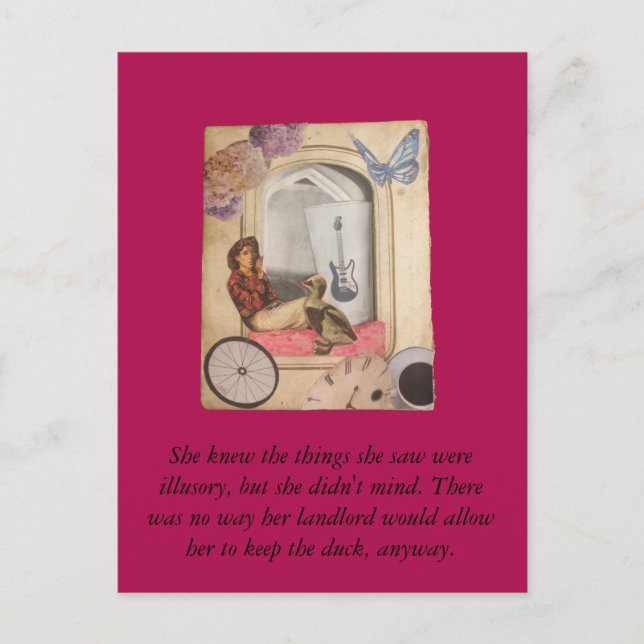 Illustratorische Postkarte (Vorderseite)