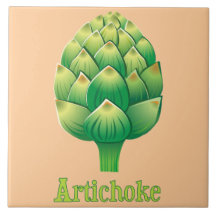 Illustriert Artichoke Decorative Küche Tile