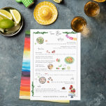 Illustriert Bespoke | Taco Bar Wedding Menu Menükarte<br><div class="desc">Schöne Menükarten, um Ihre Tischeinstellungen bei Ihrer Hochzeit oder beim nächsten Party zu ergänzen. Ein Element vieler maßgeschneiderter Hochzeiten ist die Liebe zum Detail und die Wünsche der Kunden. Wenn eine Hochzeit speziell für ein Paar gemacht wird, spiegelt sie oft genau ihre Werte und Interessen wider. Gemeinsam erschaffen wir persönliche,...</div>