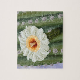 Illustriert Saguaro Cactus White Blume Puzzle