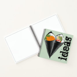 Illustriert Sushi Handroll Notizbuch