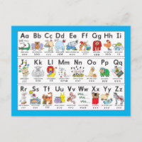 Illustrierte Alphabet-Tiere