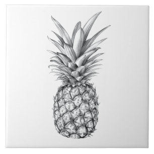 Illustrierte Ananas-Muster Fliese