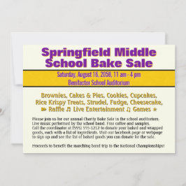 Illustrierte Ankündigung von "Bake Sale Cat"