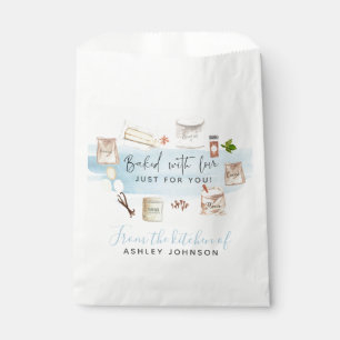 Illustrierte Aquarell Kekse mit Liebe gebacken Geschenktütchen