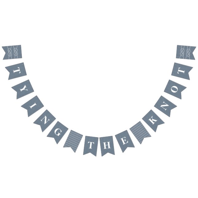 Illustrierte Bannerfahnen für Knot - Blau grau Wimpelkette (Alle)