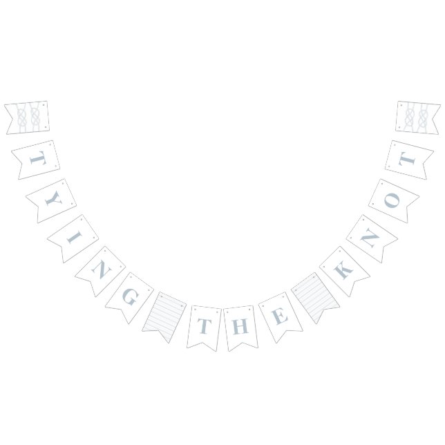 Illustrierte Bannerfahnen für Knot - blau Wimpelkette (Alle)