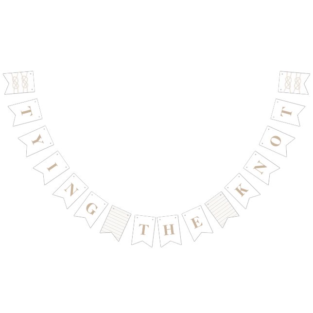 Illustrierte Bannerfahnen für Knot - Tan Wimpelkette (Alle)