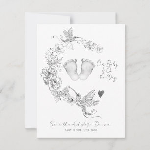 Illustrierte botanische Babynahrung Ankündigung