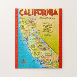 Illustrierte California State 11x14 Puzzle