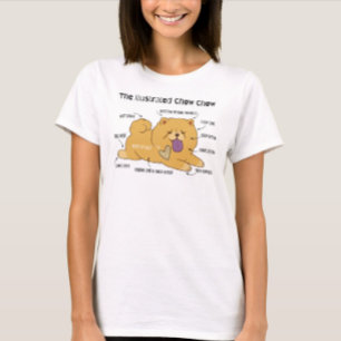 ILLUSTRIERTE CHOW Weiße T-Shirt