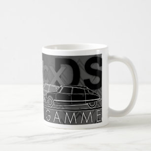 Illustrierte Citroen Auto-Tasse "Haute de Gamme" Kaffeetasse