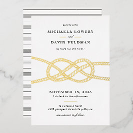 Illustrierte Einladung zur Hochzeitsfeier - Schwar