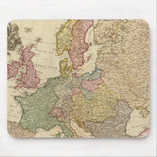 Illustrierte Europakarte Mousepad