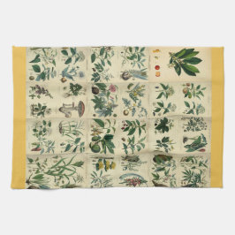 Illustrierte Flora Geschirrtuch