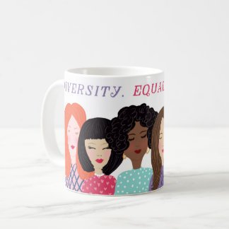 Illustrierte Frauen der Tasse der Welt