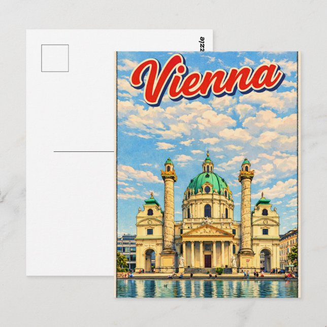 Illustrierte Geschenke der Stadt Wien Postkarte (Vorne/Hinten)
