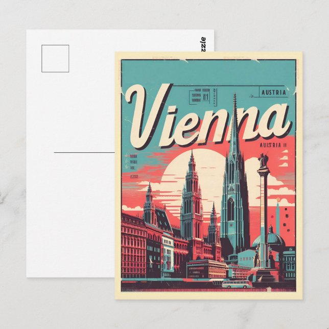 Illustrierte Geschenke der Stadt Wien Postkarte (Vorne/Hinten)
