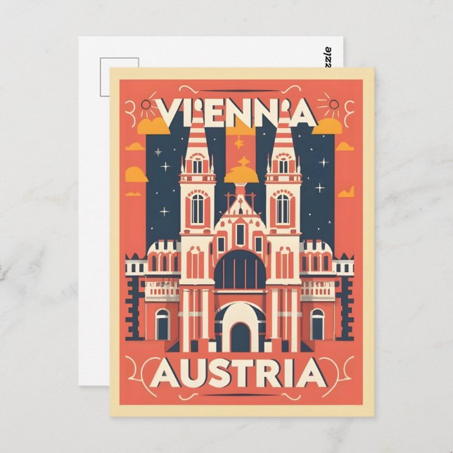 Illustrierte Geschenke der Stadt Wien Postkarte (Vorne/Hinten)