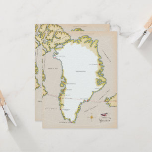 Illustrierte Grönlandkarte