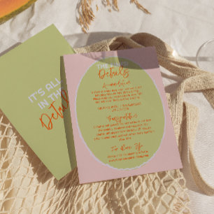 Illustrierte handgeschriebene Details zu Quirky Fu Begleitkarte