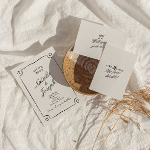 Illustrierte handgezogene Whimsical-Niedliche Hoch Einladung