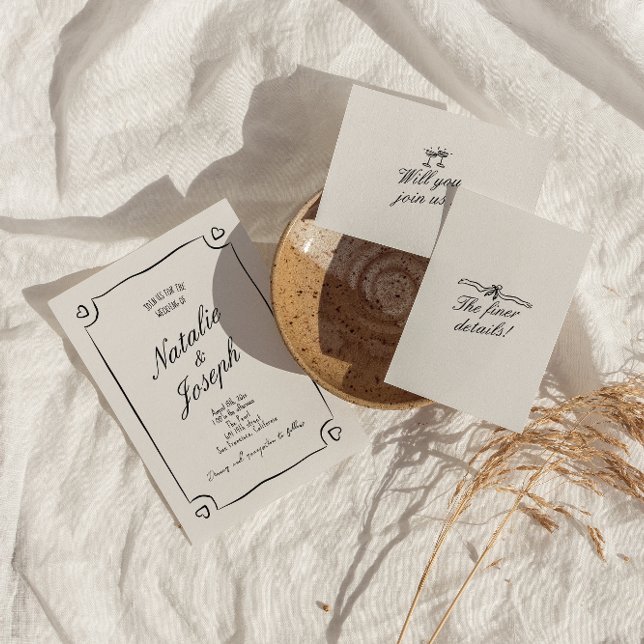 Illustrierte handgezogene Whimsical-Niedliche Hoch Einladung (Von Creator hochgeladen)