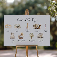 Illustrierte Hochzeitordnung Vintag