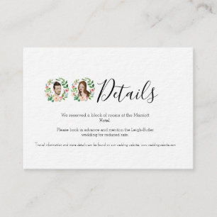 Illustrierte Hochzeitskarte Begleitkarte