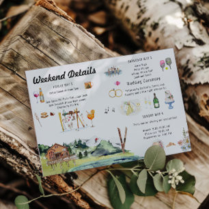 Illustrierte Hochzeitskarte Einladung