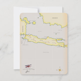 Illustrierte Java-Karte.