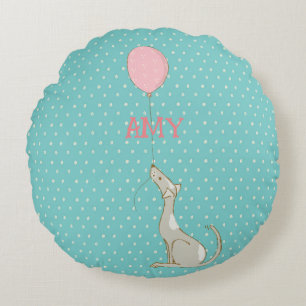 Illustrierte Karikatur-Dekoration für Kinder Rundes Kissen