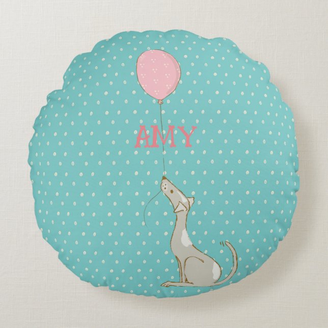 Illustrierte Karikatur-Dekoration für Kinder Rundes Kissen (Vorderseite)