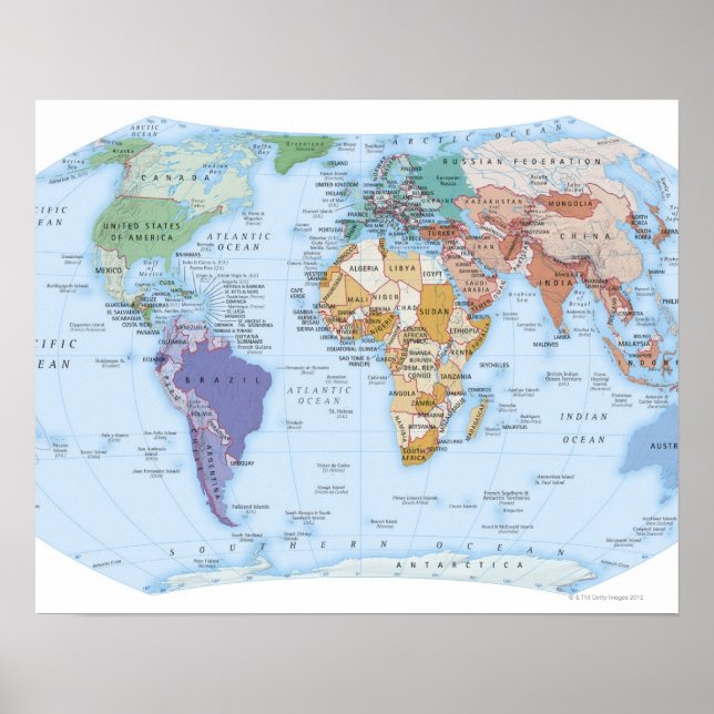 Illustrierte Karte 4 Poster (Vorne)