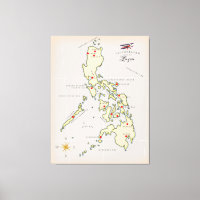 Illustrierte Karte von Luzon Philippines