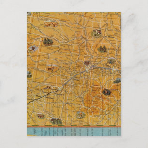 Illustrierte Karte von US Airways