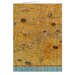 Illustrierte Karte von US Airways