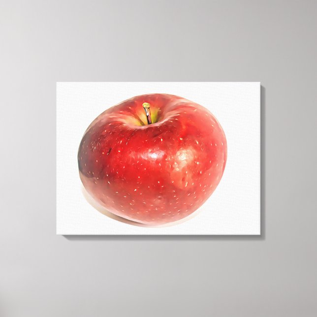 Illustrierte Kunst in Red Ripe Leinwanddruck (Vorderseite)