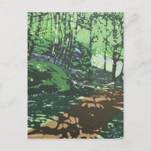 Illustrierte Kunst Postkarte