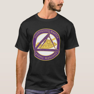 Illustrierte Master Mason Cryptic Mauerwerk York R T-Shirt