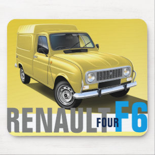 Illustrierte Mäusematte Renaults R4 F6 Van Mousepad