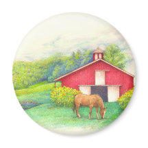 Illustrierte Pferdestall