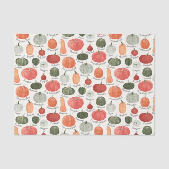 Illustrierte Pumpentypen Seidenpapier (Vorderseite)