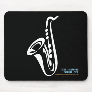 Illustrierte Saxophone-Mausunterlage Mousepad